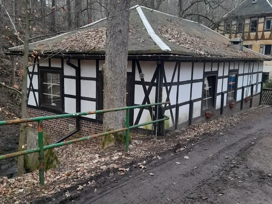 Kleineres Fachwerkgebäude am Hofweg im heutigen Zustand