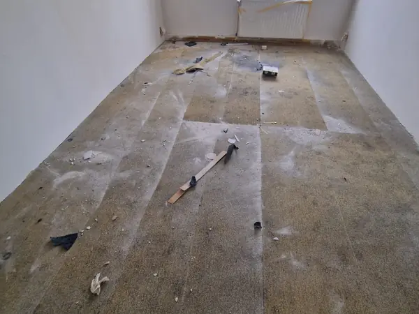 Altbau während des Rückbaus, Estrich und Rohwände sichtbar — Bild 8